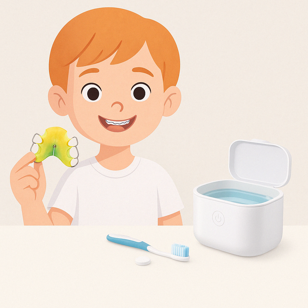 Blog 5: Reinigung von kieferorthopädischen Apparaturen bei Kindern – warum sie so wichtig ist