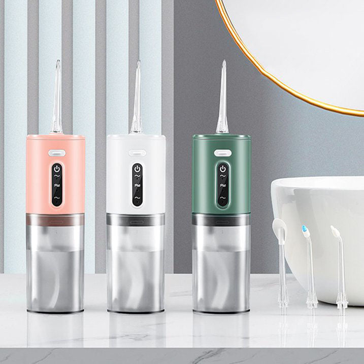 Komplettes Mundhygiene-Bundle mit Zahnbürste, Munddusche, Zahnsteinentferner und UV-Sterilisator